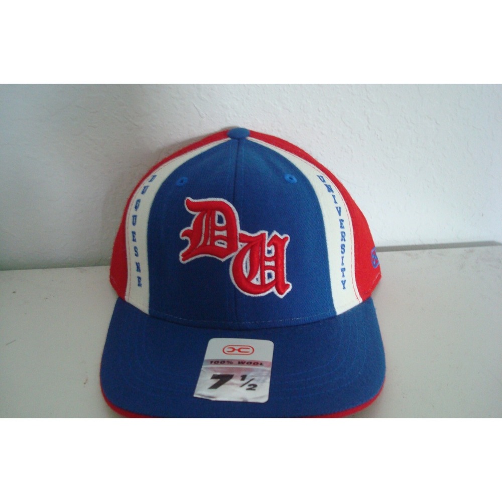 DUQUESNE DUKES‎  FITTED 7 5/8   GOLF BEACH DEADSTOCK HAT CAP VINTAGE C2